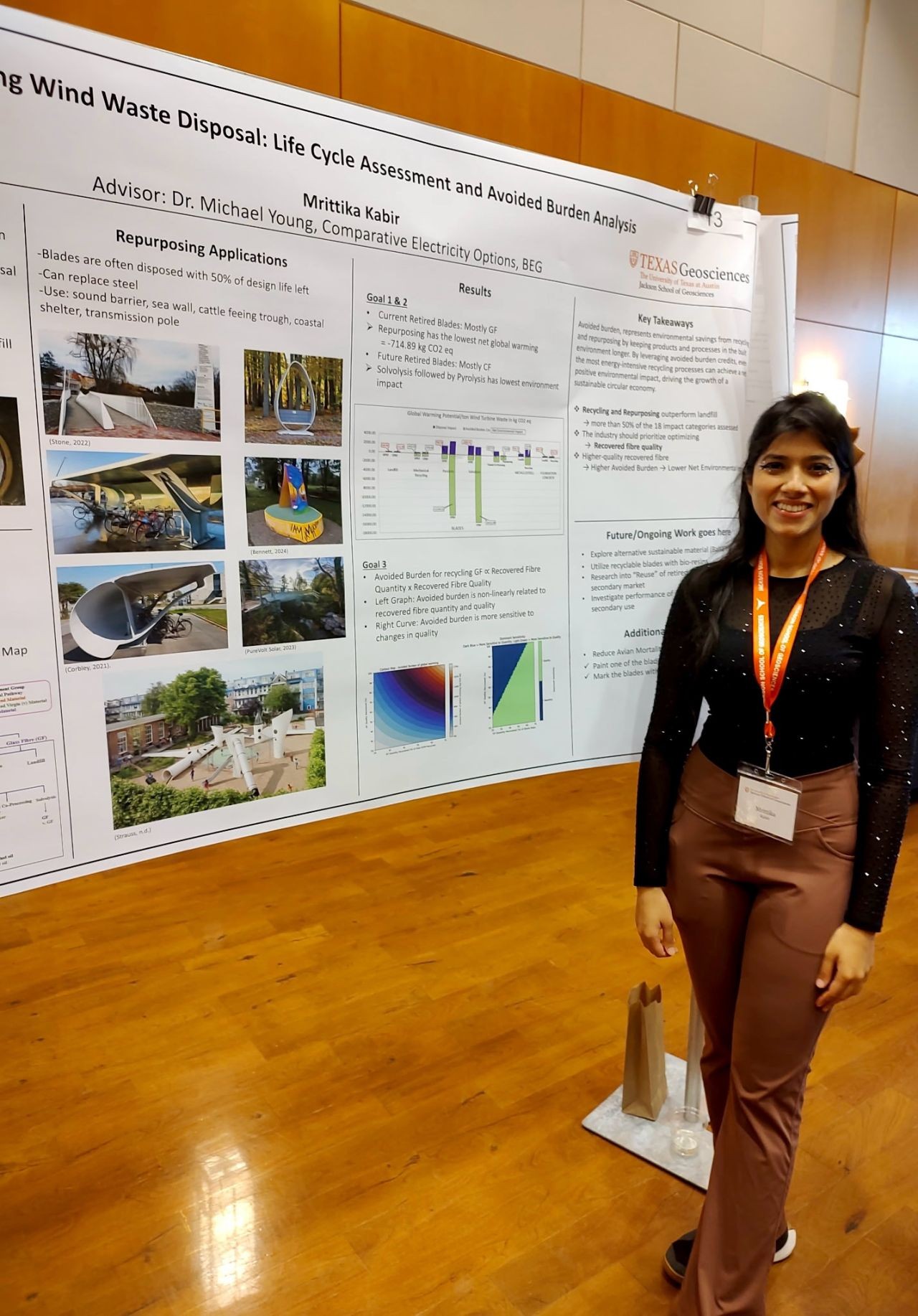 Mrittika Kabir presenting at the Jackson School Research Symposium