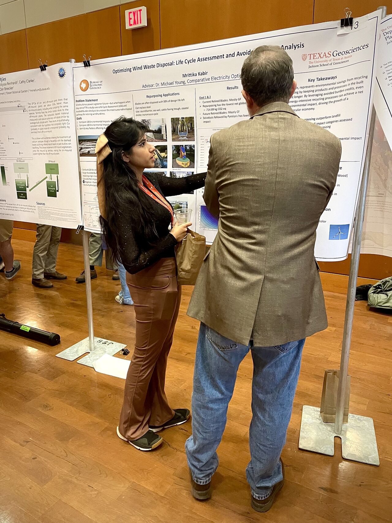 Mrittika Kabir presenting at the Jackson School Research Symposium